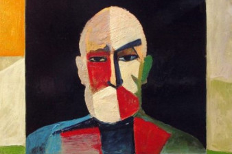 Автопортрет в черном квадрате. 2009. Холст, масло. 60х50